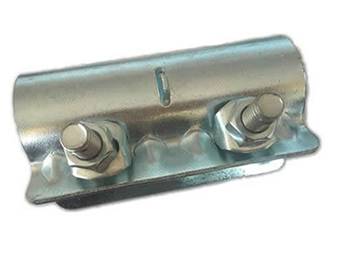 A sleeve coupler for scaffold connection is displayed.